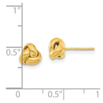 Load image into Gallery viewer, 14K Yellow Gold Polished Love Knot Post Earrings
