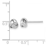 Load image into Gallery viewer, 14k White Gold Polished Love Knot Post Earrings

