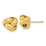 Load image into Gallery viewer, 14K Yellow Gold Polished Love Knot Post Earrings
