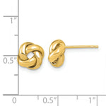 Load image into Gallery viewer, 14K Yellow Gold Polished Love Knot Post Earrings
