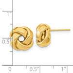Load image into Gallery viewer, 14K Yellow Gold Polished Love Knot Post Earrings
