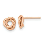 Load image into Gallery viewer, 14k Rose Gold Polished Love Knot Post Earrings
