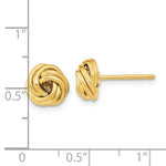Load image into Gallery viewer, 14K Yellow Gold Polished Love Knot Post Earrings
