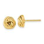 Load image into Gallery viewer, 14K Yellow Gold Polished Love Knot Post Earrings
