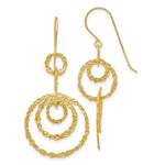 Load image into Gallery viewer, 14K Yellow Gold Dangle Circles Earrings

