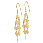 Load image into Gallery viewer, 14K Yellow Gold Diamond-cut Chandelier Earrings
