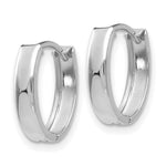 Load image into Gallery viewer, 14K White Gold Polished Hinged Hoop Earrings  10mm width
