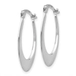 Load image into Gallery viewer, 14K White Gold Polished Hoop Earrings  15mm width
