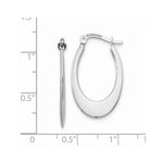 Load image into Gallery viewer, 14K White Gold Polished Hoop Earrings  15mm width
