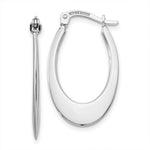 Load image into Gallery viewer, 14K White Gold Polished Hoop Earrings  15mm width
