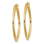 Load image into Gallery viewer, 14K Yellow Gold Tapered Square Hoop Earrings  30mm width
