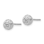 Load image into Gallery viewer, 14K White Gold 6mm Ball Post Earrings
