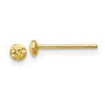 Load image into Gallery viewer, 14K Yellow Gold 3mm Puff Circle Post Earrings
