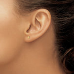 Load image into Gallery viewer, 14K Yellow Gold 3mm Puff Circle Post Earrings
