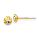 Load image into Gallery viewer, 14K Yellow Gold 5mm Circle Puff Post Earrings
