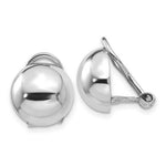 Load image into Gallery viewer, 14K White Gold Polished Non-pierced Back Earrings
