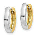 Load image into Gallery viewer, 14K Two-tone Gold Hinged Hoop Earrings  2.5mm width
