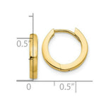 Load image into Gallery viewer, 14K Yellow Gold Hinged Hoop Earrings  2.5mm width
