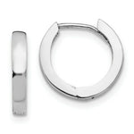 Load image into Gallery viewer, 14K White Gold Hinged Hoop Earrings  2.5mm width
