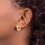 Load image into Gallery viewer, 14K Yellow Gold Huggie Earrings  5mm width
