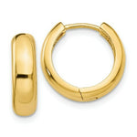 Load image into Gallery viewer, 14K Yellow Gold Huggie Earrings  5mm width
