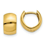 Load image into Gallery viewer, 14K Yellow Gold Hinged Hoop Earrings  6mm width
