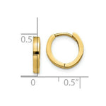 Load image into Gallery viewer, 14K Yellow Gold Hinged Hoop Earrings  2mm width
