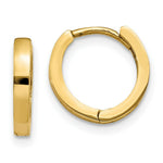 Load image into Gallery viewer, 14K Yellow Gold Hinged Hoop Earrings  2mm width
