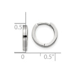 Load image into Gallery viewer, 14K White Gold Hinged Hoop Earrings  1.5mm width
