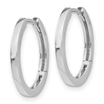 Load image into Gallery viewer, 14K White Gold Hinged Hoop Earrings  2mm width

