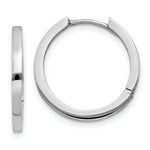 Load image into Gallery viewer, 14K White Gold Hinged Hoop Earrings  2mm width
