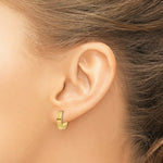 Load image into Gallery viewer, 14K Yellow Gold Hinged Hoop Earrings  3mm width
