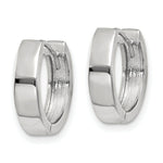 Load image into Gallery viewer, 14K White Gold Hinged Hoop Earrings  3mm width
