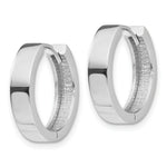 Load image into Gallery viewer, 14K White Gold Hinged Earrings  4mm width
