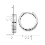 Load image into Gallery viewer, 14K White Gold Hinged Earrings  4mm width
