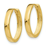 Load image into Gallery viewer, 14K Yellow Gold Hinged Hoop Earrings  3mm width
