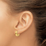 Load image into Gallery viewer, 14K Yellow Gold Hinged Hoop Earrings  4.5mm width
