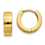 Load image into Gallery viewer, 14K Yellow Gold Hinged Hoop Earrings  4.5mm width
