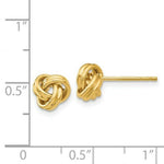 Load image into Gallery viewer, 14K Yellow Gold Love Knot Post Earrings
