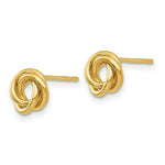 Load image into Gallery viewer, 14K Yellow Gold Polished Knot Post Earrings
