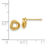 Load image into Gallery viewer, 14K Yellow Gold Polished Knot Post Earrings
