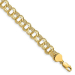 Load image into Gallery viewer, 7" Length Bracelet 14K Yellow Gold Triple Link Charm Bracelet
