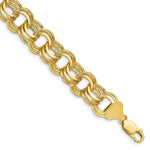 Load image into Gallery viewer, 7.5" Length Bracelet 14K Yellow Gold Triple Link Charm Bracelet
