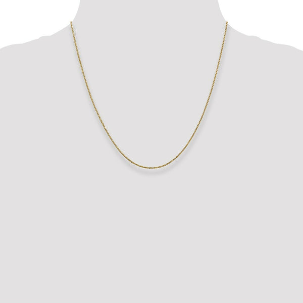 14K Yellow Gold .95mm Twisted Box Chain Necklace  Length 20'' inches