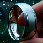 Load image into Gallery viewer, Mens Comfort Fit -Brushed Domed Tungsten Carbide Ring - Dual Grooves - 6mm 8mm Wide - Style name: MAGNUS - Lifetime Warranty
