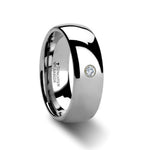 Load image into Gallery viewer, Mens Comfort Fit -Rounded Tungsten Diamond Wedding Ring - 6mm 8mm Wide - Style name: BERKSHIRE - Lifetime Warranty
