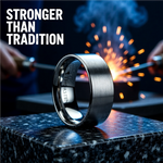 Load image into Gallery viewer, Mens Comfort Fit -Pipe Cut Brush Finish Tungsten Carbide Wedding Ring - 4mm 6mm 7mm 8mm 10mm 12mm Wide - Style name: MERCURY
