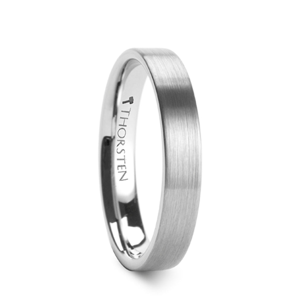 Mens Comfort Fit -Pipe Cut Brush Finish Tungsten Carbide Wedding Ring - 4mm 6mm 7mm 8mm 10mm 12mm Wide - Style name: MERCURY