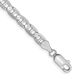Load image into Gallery viewer, 14K White Gold 4.4mm Concave Anchor Chain Bracelet  Length 7'' inches
