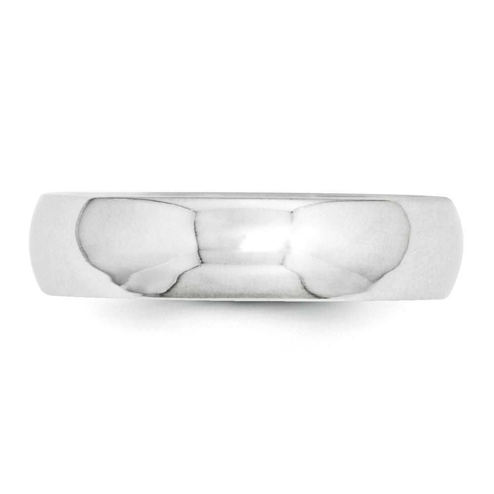 10K White Gold 5mm Standard Comfort Fit Wedding Band Ring